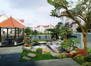 Thiết kế thi công làm hồ cá koi tại mỹ xuân