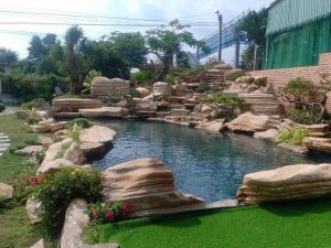 Thiết kế thi công làm hồ cá koi tại ngọc hà